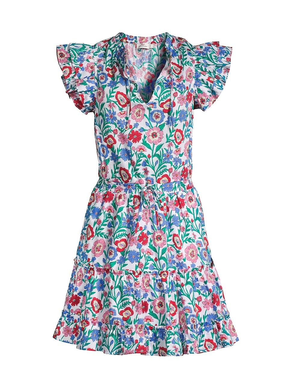 Ruffled Floral Mini Dress | Saks Fifth Avenue