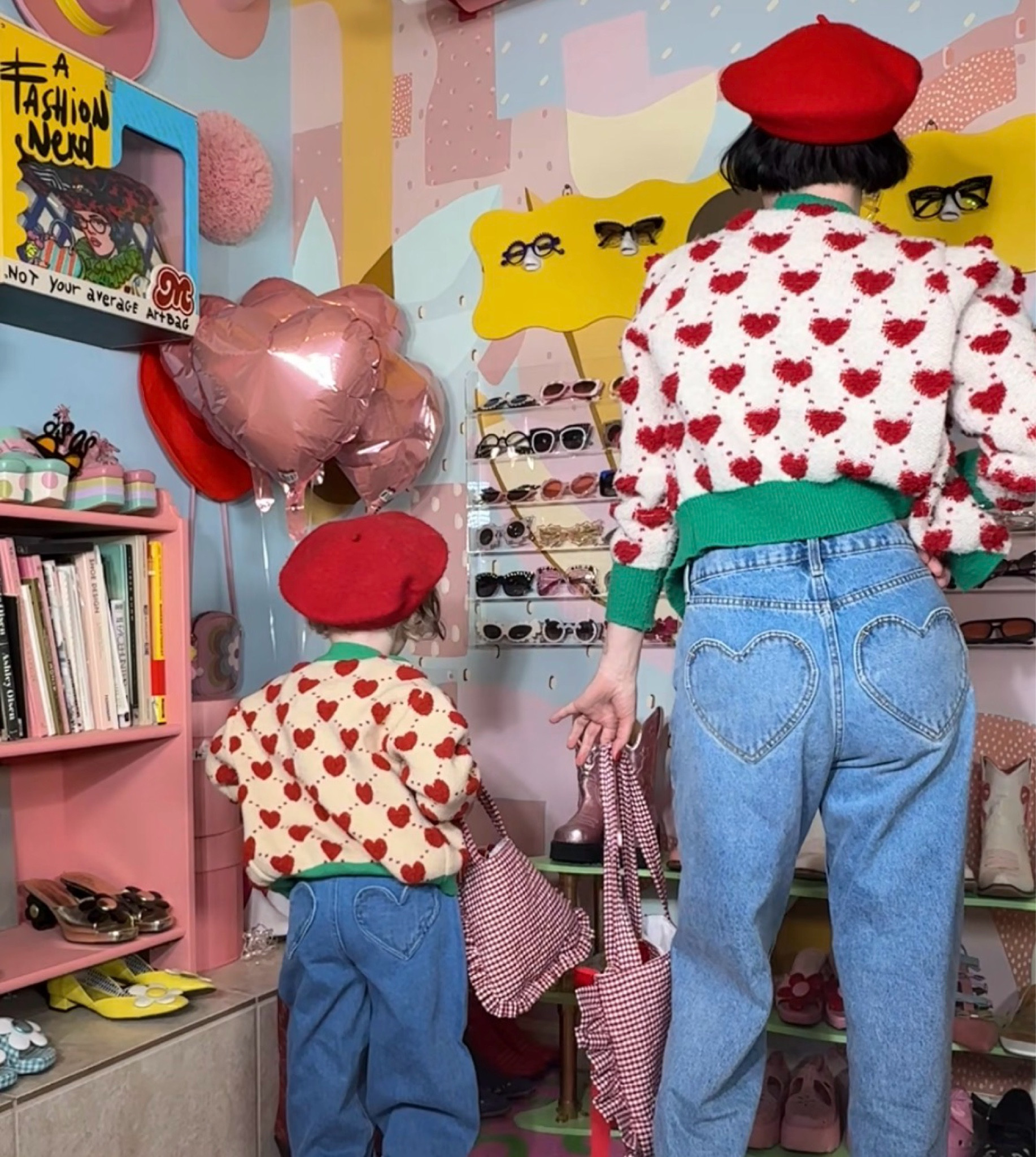 She has heart pocket jeans too!! #mommyandme 

#LTKootd #LTKValentine #LTKKids