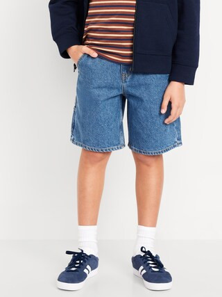 Knee Length Baggy Carpenter Jean Shorts for Boys | Old Navy (US)