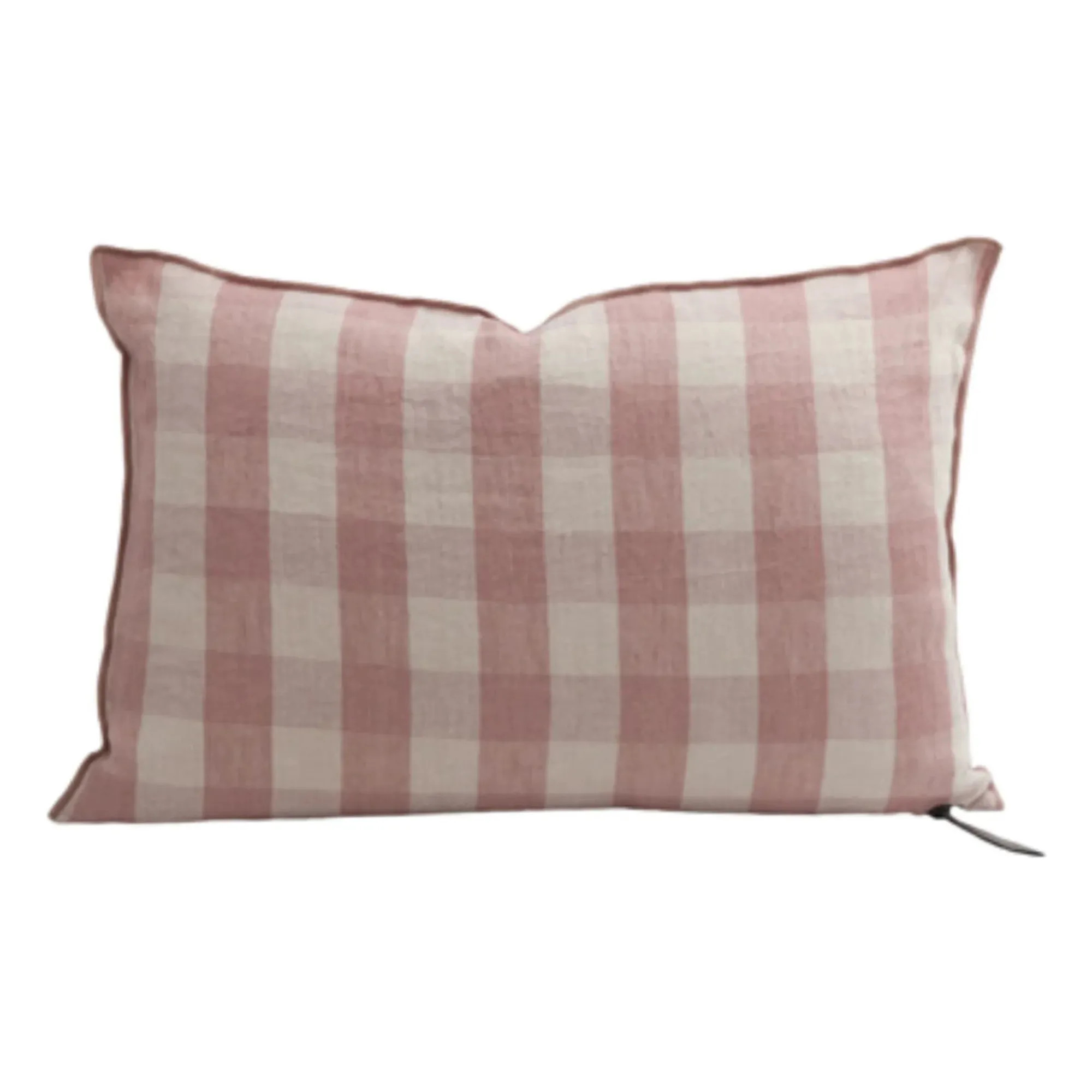 Washed linen cushion Vichy Cottage | Rosewood | Smallable