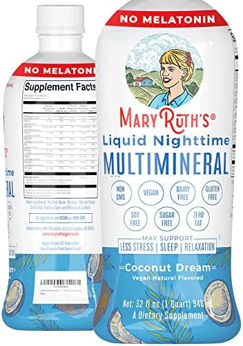 Nighttime Liquid Multimineral Supplement | Sugar Free | Natural Sleep Support for Adults & Kids |... | Amazon (US)