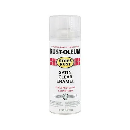 Stops Rust Spray Enamel, Satin, Clear, 12 oz., Rust-Oleum, 285092 | Walmart (US)