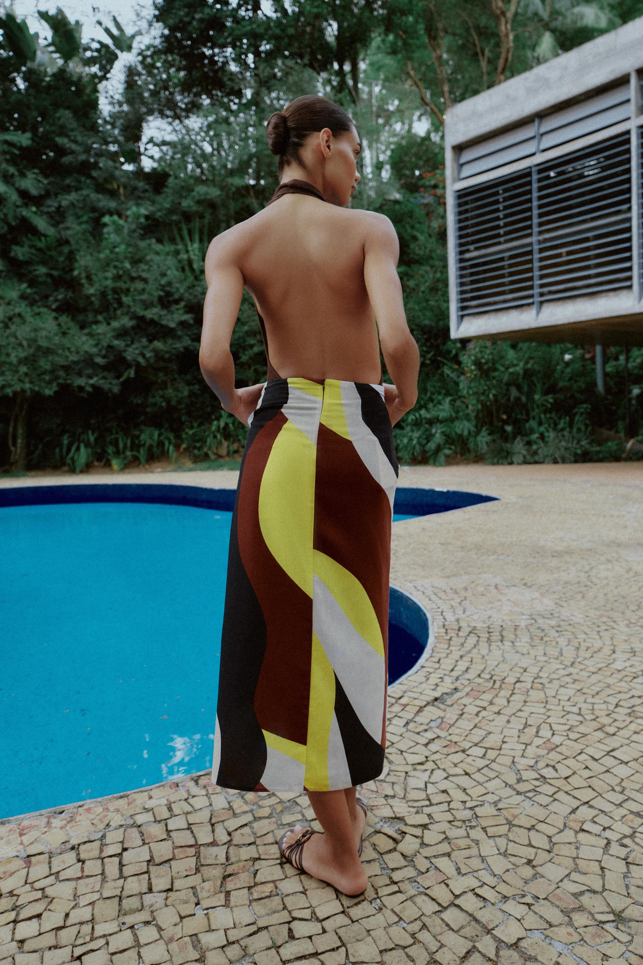 GONNA PAREO MIDI STAMPATA | Zara IT