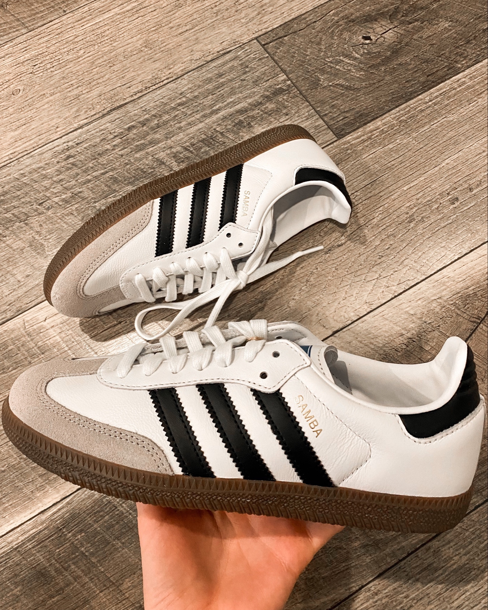 The perfect lifestyle sneakers to style with your winter outfits. Pair with a shearling jacket, white bodysuit, and tailored pants or a cable knit sweater. 
.
.
.
.
.
.
.
.
Adidas sambas | sneakers women | white sneakers | winter jacket | fur jacket | amazon jacket | black jacket | faux fur jacket | black fur jacket | Sherpa moto jacket | faux leather motor jacket | black pants | trouser pants | dress pant | Abercrombie pants | black pants outfit | high waisted pants | sweater outfits | gray sweater | winter sweater | bodysuit outfit | basic tops | winter fashion | outfit ideas | outfit inspo | casual outfits | casual shoes | casual work outfits | #LTKFind #LTKunder50 #LTKunder100 

#LTKGiftGuide #LTKSeasonal #LTKHoliday #LTKU #LTKsalealert #LTKfindsunder50 #LTKfindsunder100 #LTKstyletip #LTKworkwear #LTKtravel #LTKshoecrush #LTKitbag