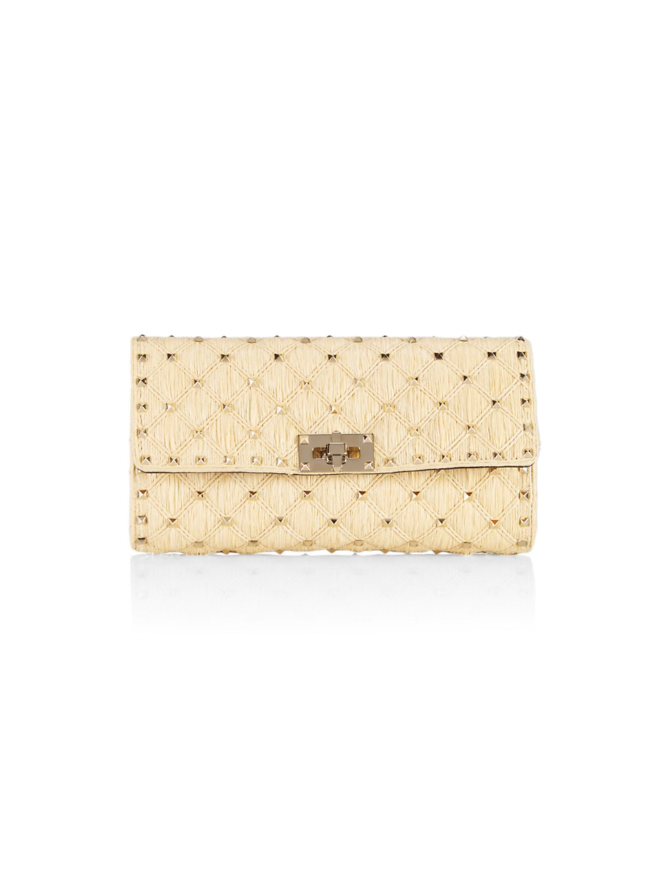 Valentino Garavani Quilted Metallic Leather Shoulder Bag | Saks Fifth Avenue