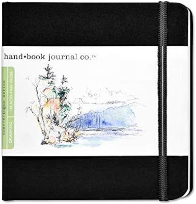 Travelogue Drawing Book, Square 5-1/2 x 5-1/2, Ivory Black Artist Journal | Amazon (US)