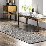 nuLOOM Wisniewski Hand Woven Runner Rug, 2' 6" x 8', Gray | Amazon (US)