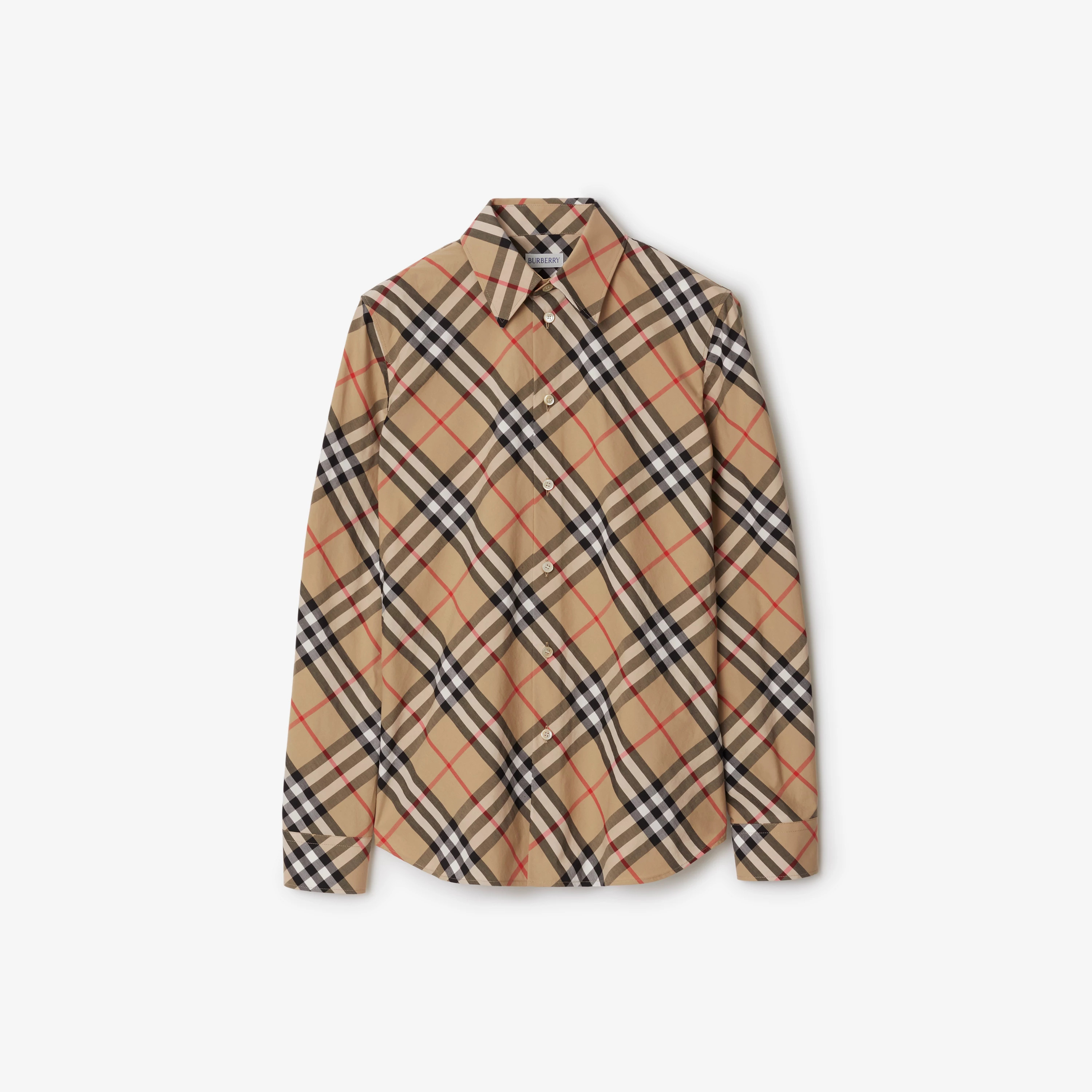 Slim Fit Check Cotton Shirt | Burberry (US)