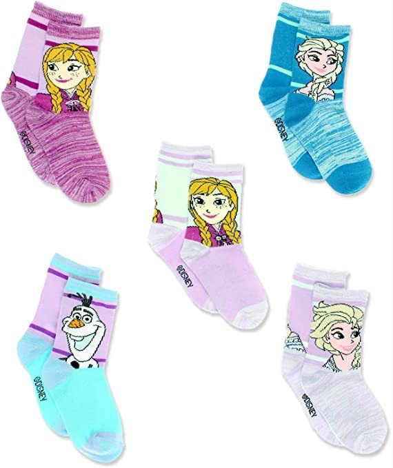 Disney Frozen Girls Toddler Multi Pack Socks Set | Amazon (US)