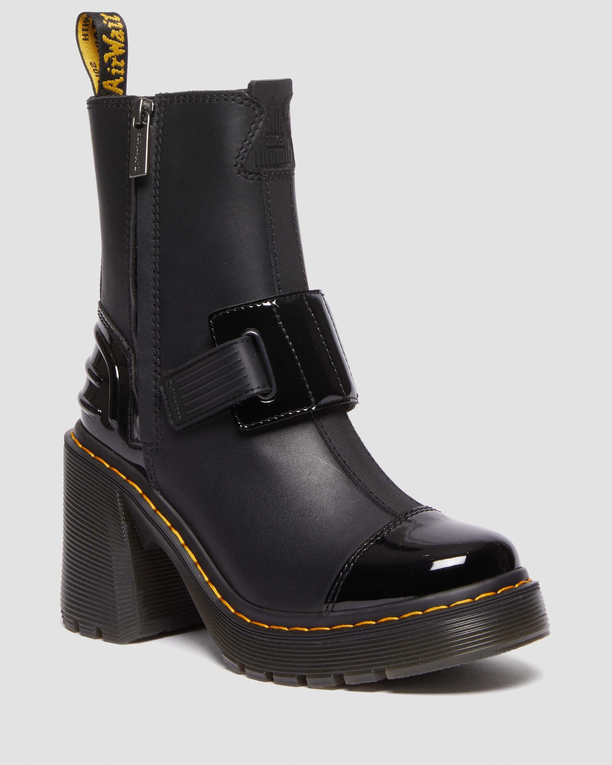 Gaya Alternative Leather Heeled Chelsea Boots in Black | Dr. Martens | Dr. Martens