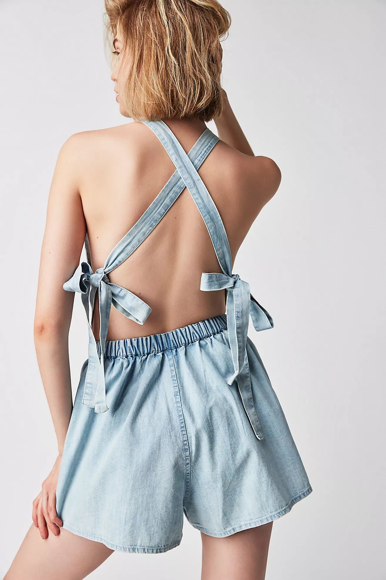 Coral Tides Denim Romper | Free People (Global - UK&FR Excluded)