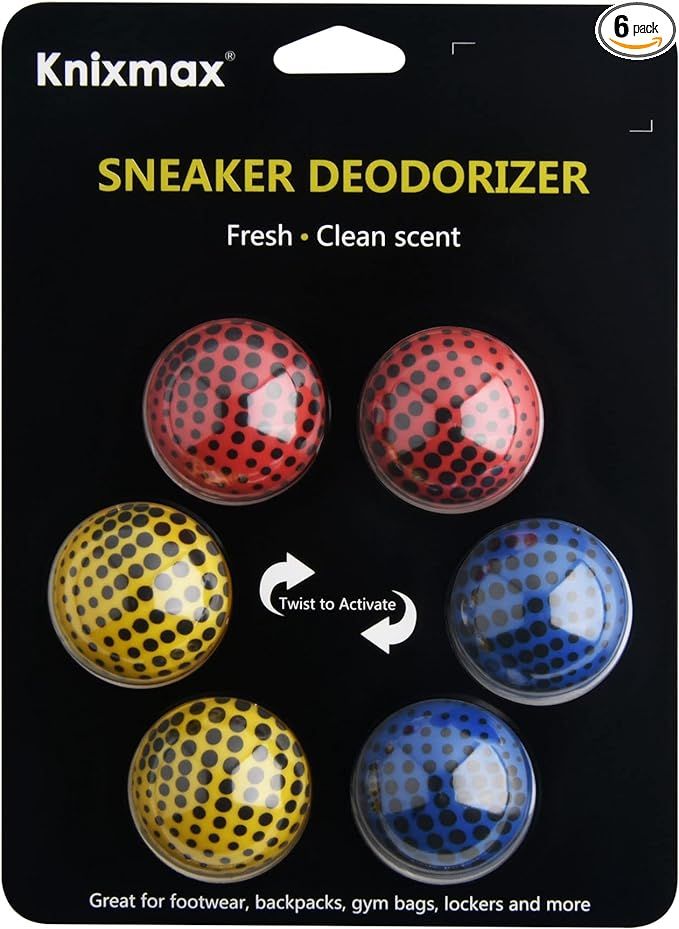 Knixmax Sneaker Deodorizer Balls, Shoe Odor Eaters Deodorant Ball for Gym Bag Locker Closet Car, ... | Amazon (US)