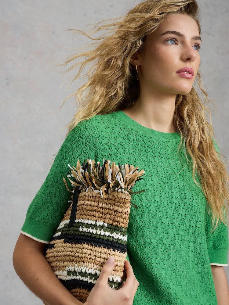Groen - White Stuff Holly Pointelle T-Shirt | Next EU
