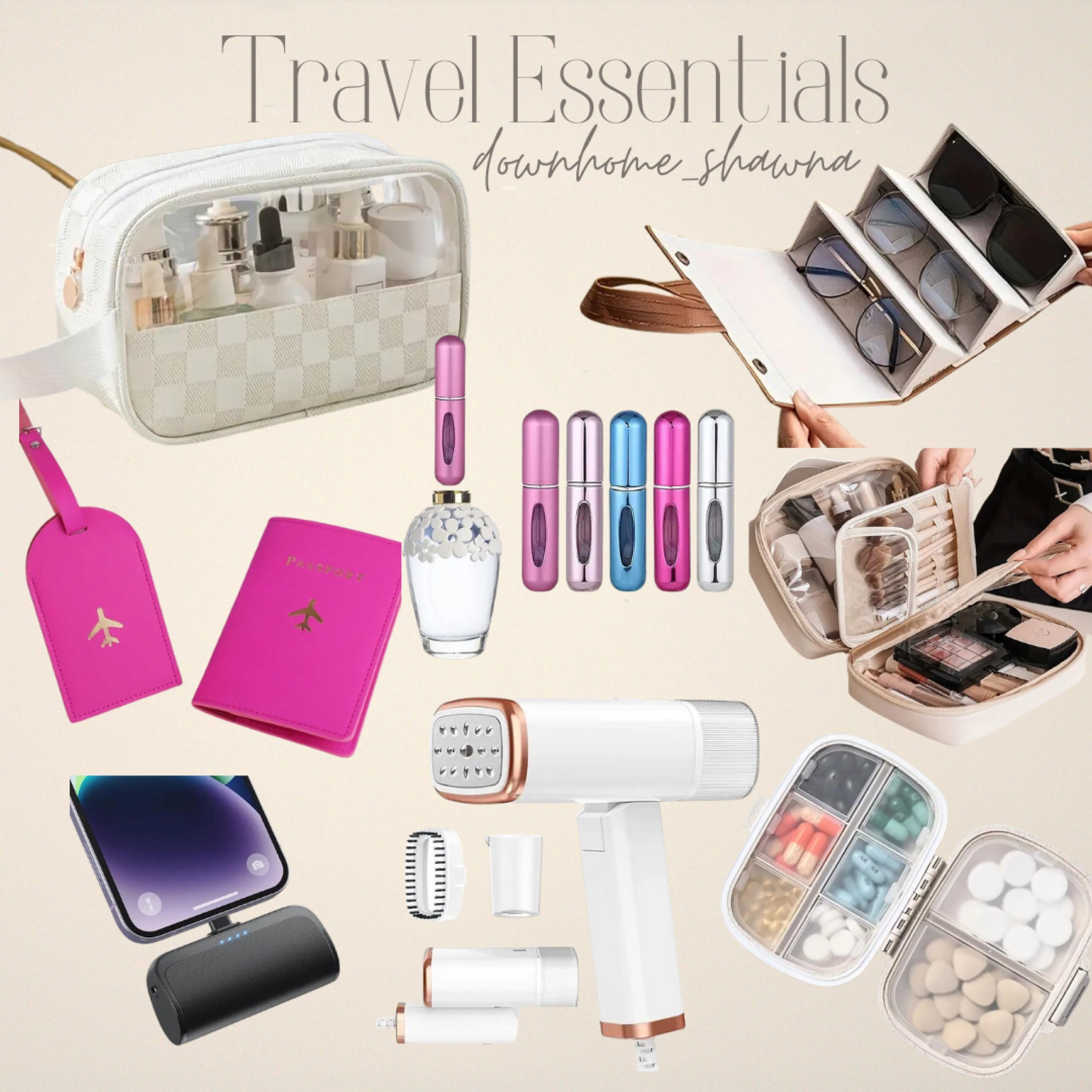 Travel essentials. All of the must haves 

#LTKbeauty #LTKfindsunder50 #LTKtravel