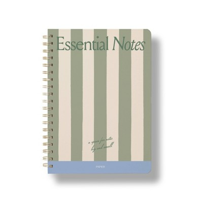 PAPIER 7"x9.875" Essential Notes Stripe B5 Spiral Notebook 150 Pages | Target