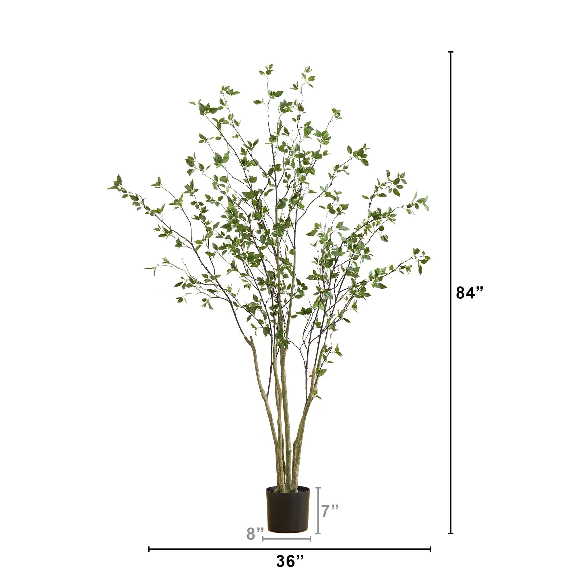 7' Minimalist Citrus Artificial Tree | Nearly Natural | Nearly Natural