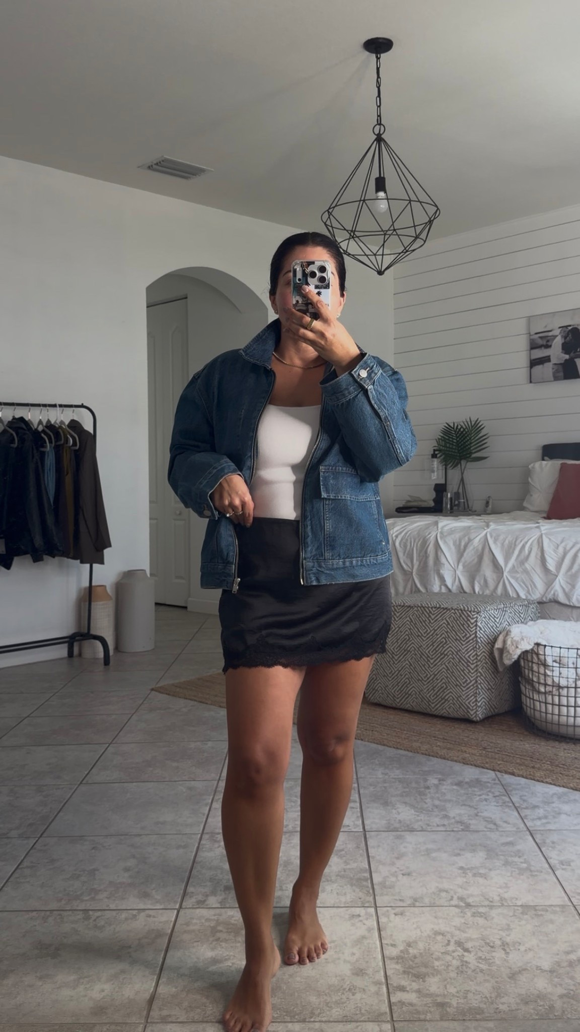 M jacket, s skirt, m top 

#LTKStyleTip #LTKOver40 #LTKParties