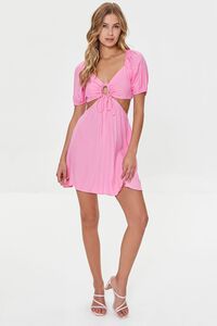 Cutout Puff-Sleeve Mini Dress | Forever 21 | Forever 21 (US)