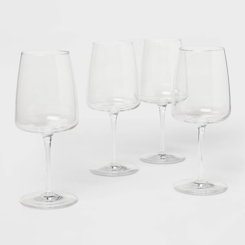 4pk Simbury Wine Glasses Red - Threshold™ | Target