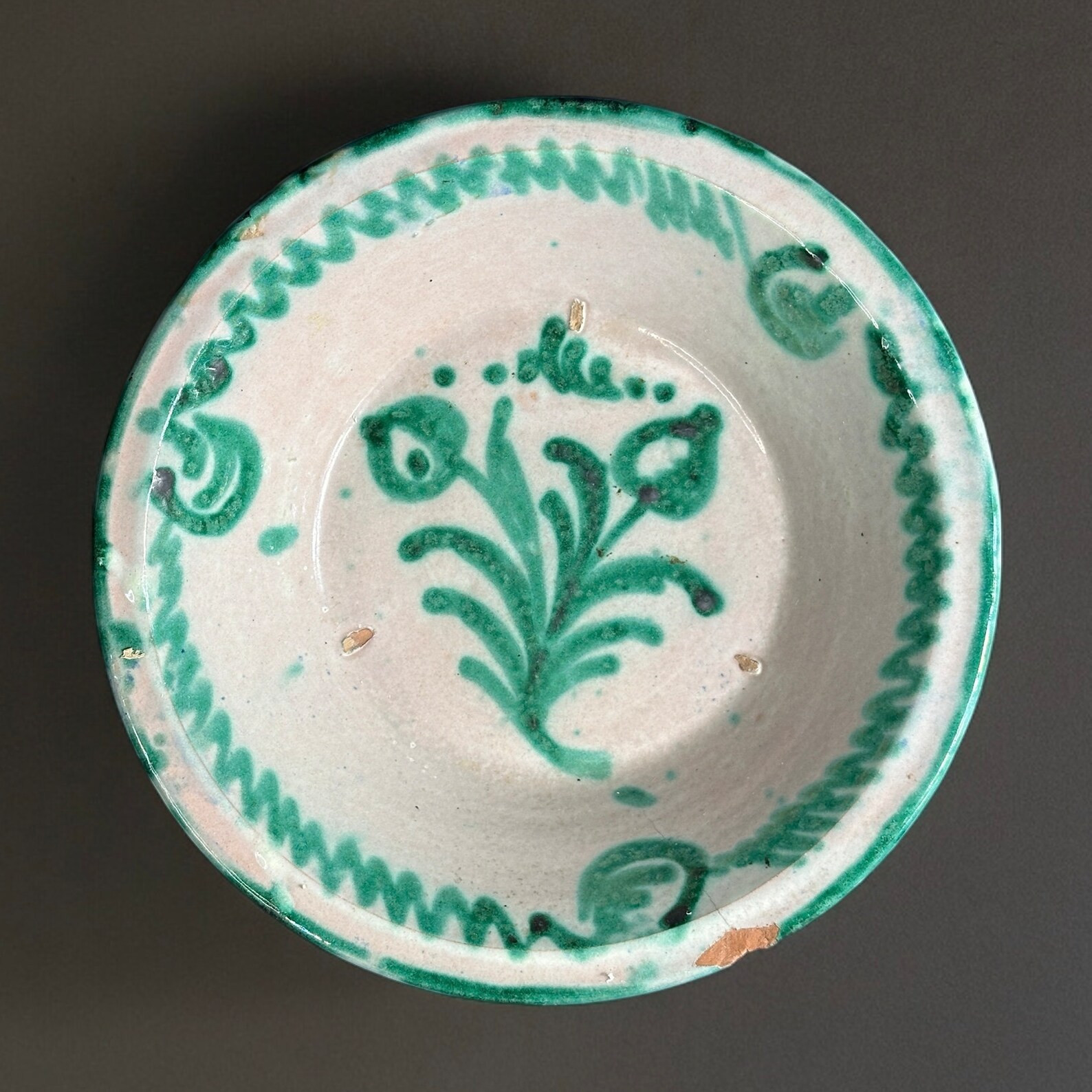 19th Century, Spanish Fajalauza lebrillo Ceramic Bowl - Etsy | Etsy (US)