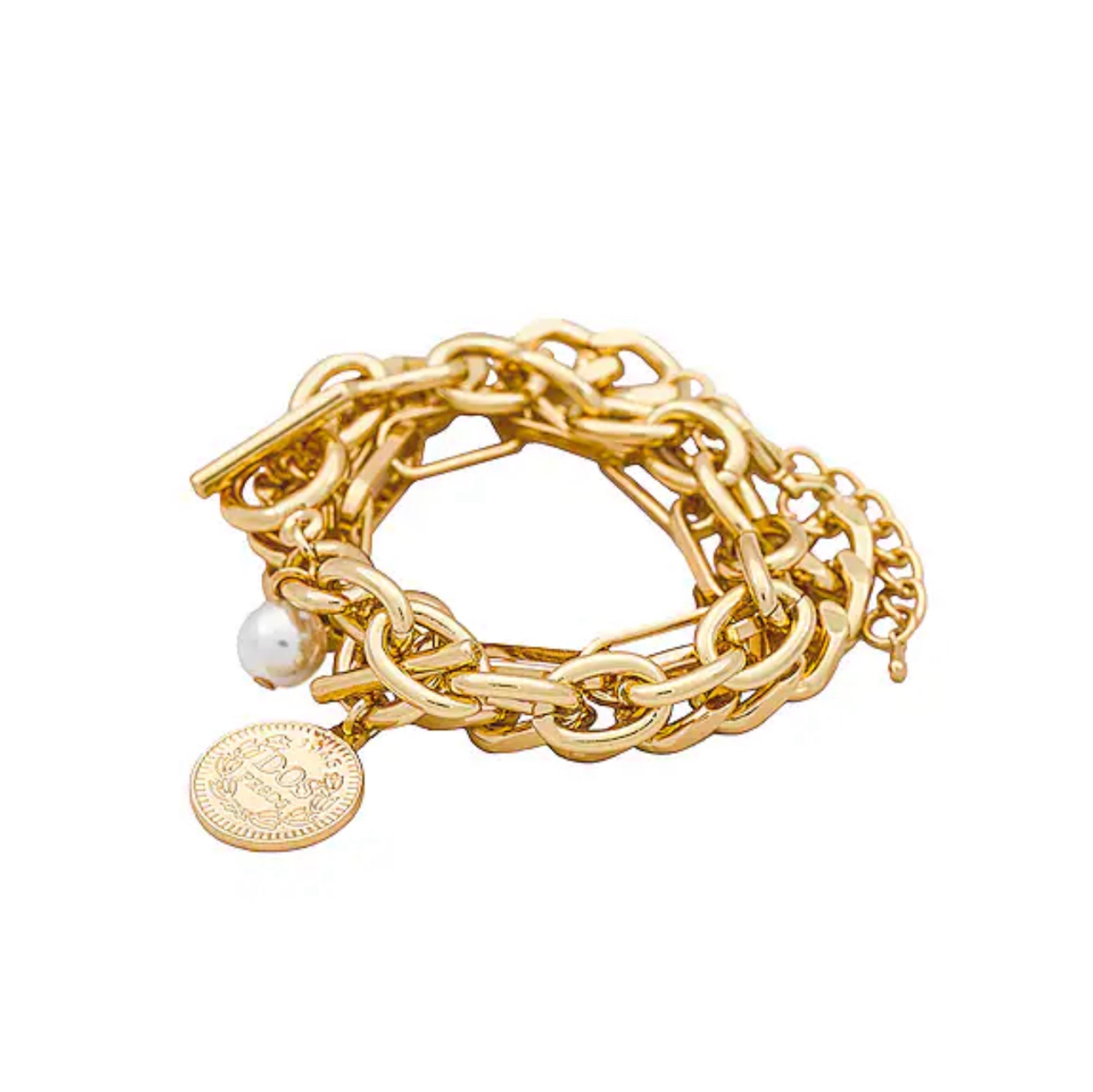 Chunky gold bracelet 

#LTKStyleTip #LTKWorkwear #LTKFindsUnder100