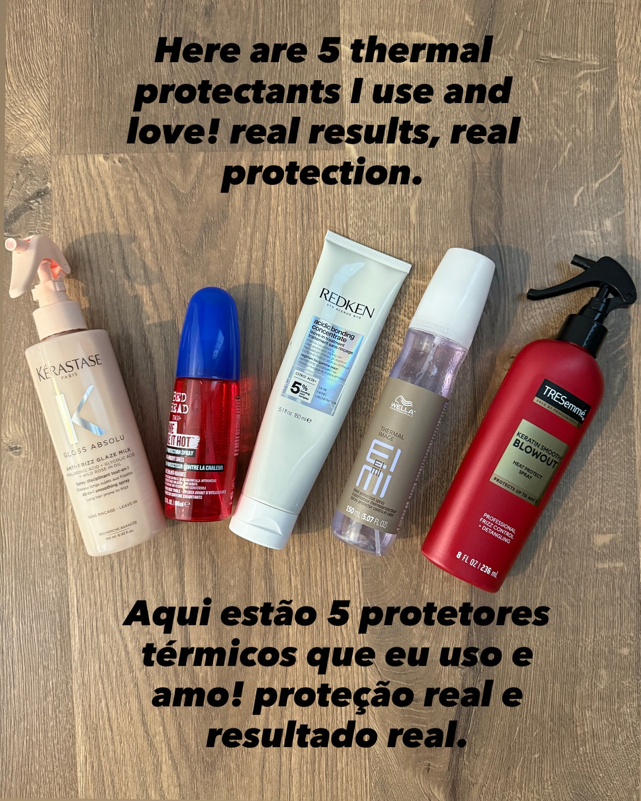 Using heat without a thermal protectant is one of the fastest ways to damage your hair even if it looks healthy. Every time you use a blow dryer, flat iron or curling wand unprotected, the fiber becomes weaker, drier and more prone to breakage.
But the good news? A thermal protectant creates a barrier that reduces damage, adds shine and helps your styling last longer.
Here are 5 products I LOVE and actually use to keep my hair protected, shiny and strong. 💗✨ Swipe to discover my favorites and choose yours!

#LTKBeauty #LTKselfcare #LTKCyberWeek