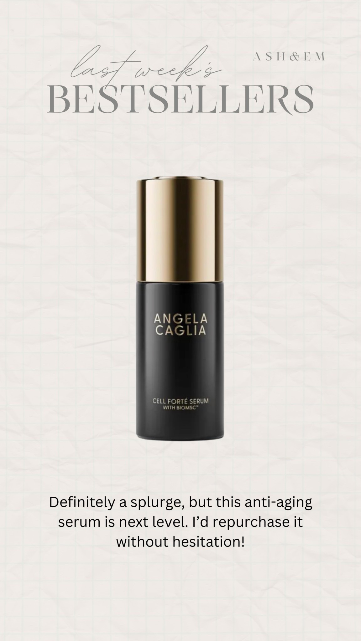 Anti-aging magic in a bottle!

anti aging skincare, anti aging must haves, skincare, mature skin

#LTKBeauty #LTKselfcare