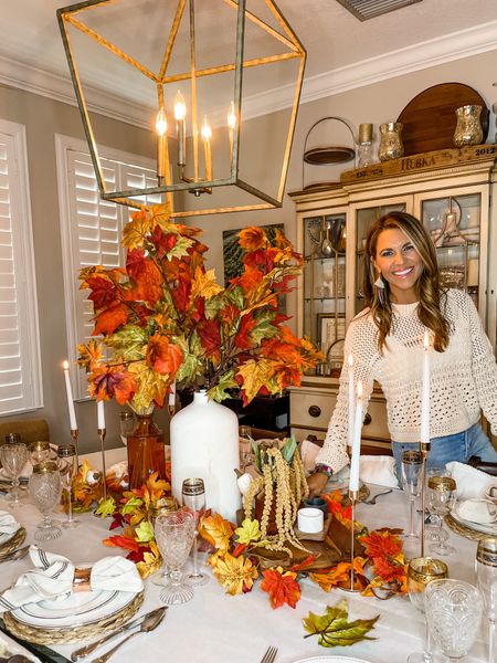The prettiest faux stems I ever did see! Loving this fall tablescape and already looking forward to hosting! 

#LTKstyletip #LTKSeasonal #LTKhome