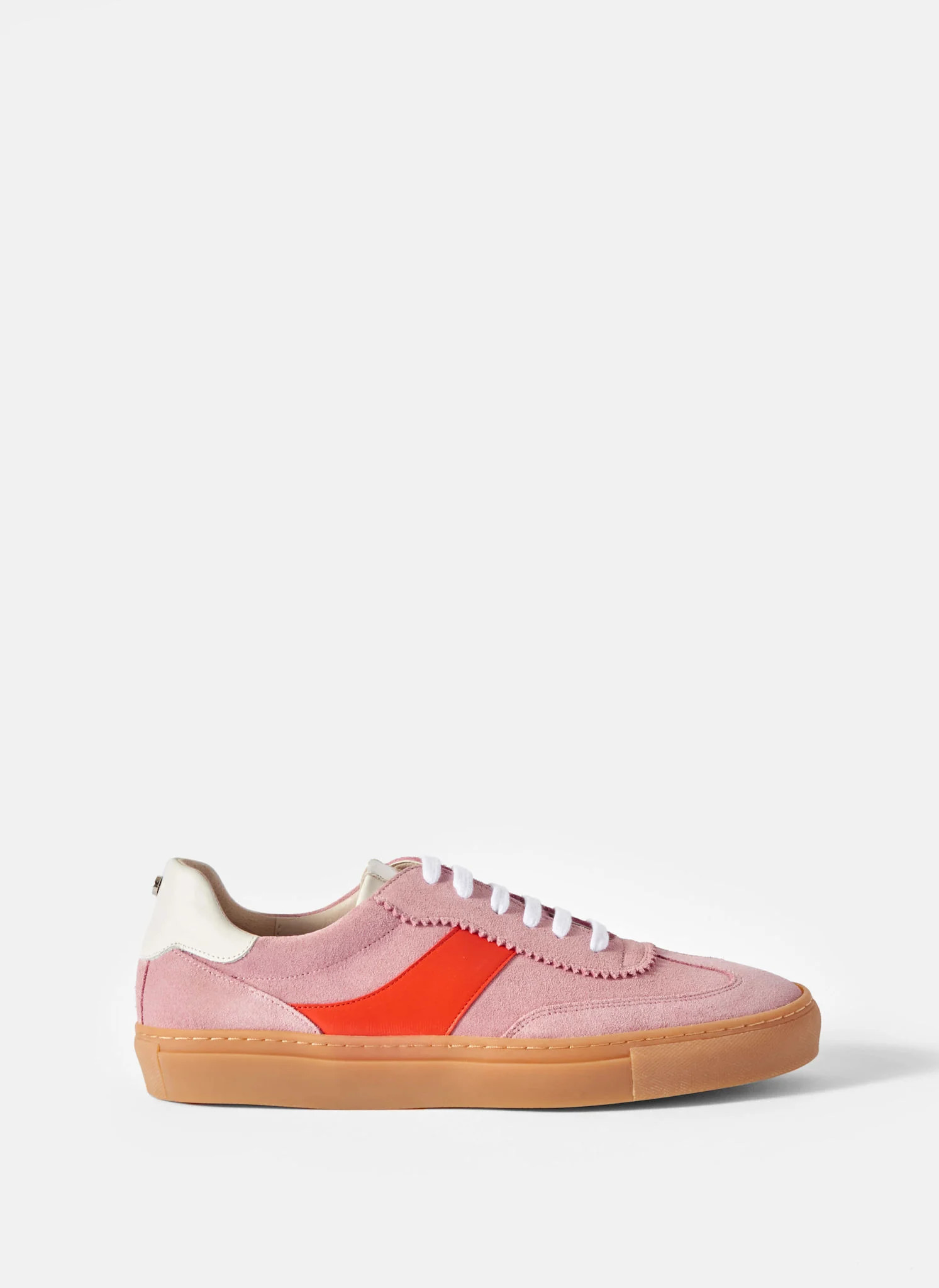 Cici Pink Suede Trainers | Mint Velvet