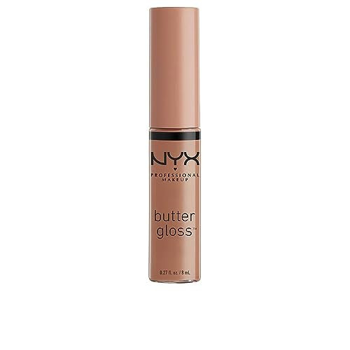 NYX PROFESSIONAL MAKEUP Butter Gloss, Non-Sticky Lip Gloss - Madeleine (Mid-Tone Nude) | Amazon (US)