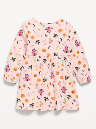 Printed Long-Sleeve Dress for Toddler Girls | Old Navy (US)