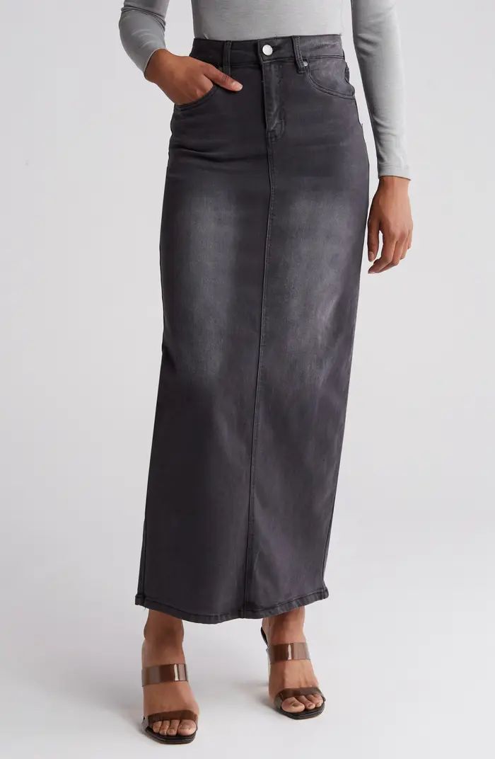 Slit Denim Maxi Skirt | Nordstrom Rack