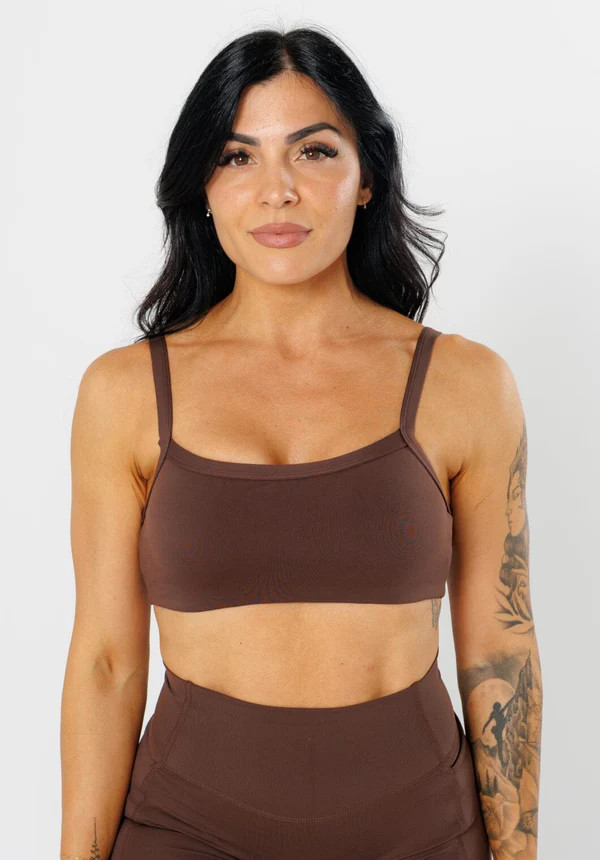 Reluna\u2122 Multi-Fit Sports Bra Walnut | Paragon Fitwear