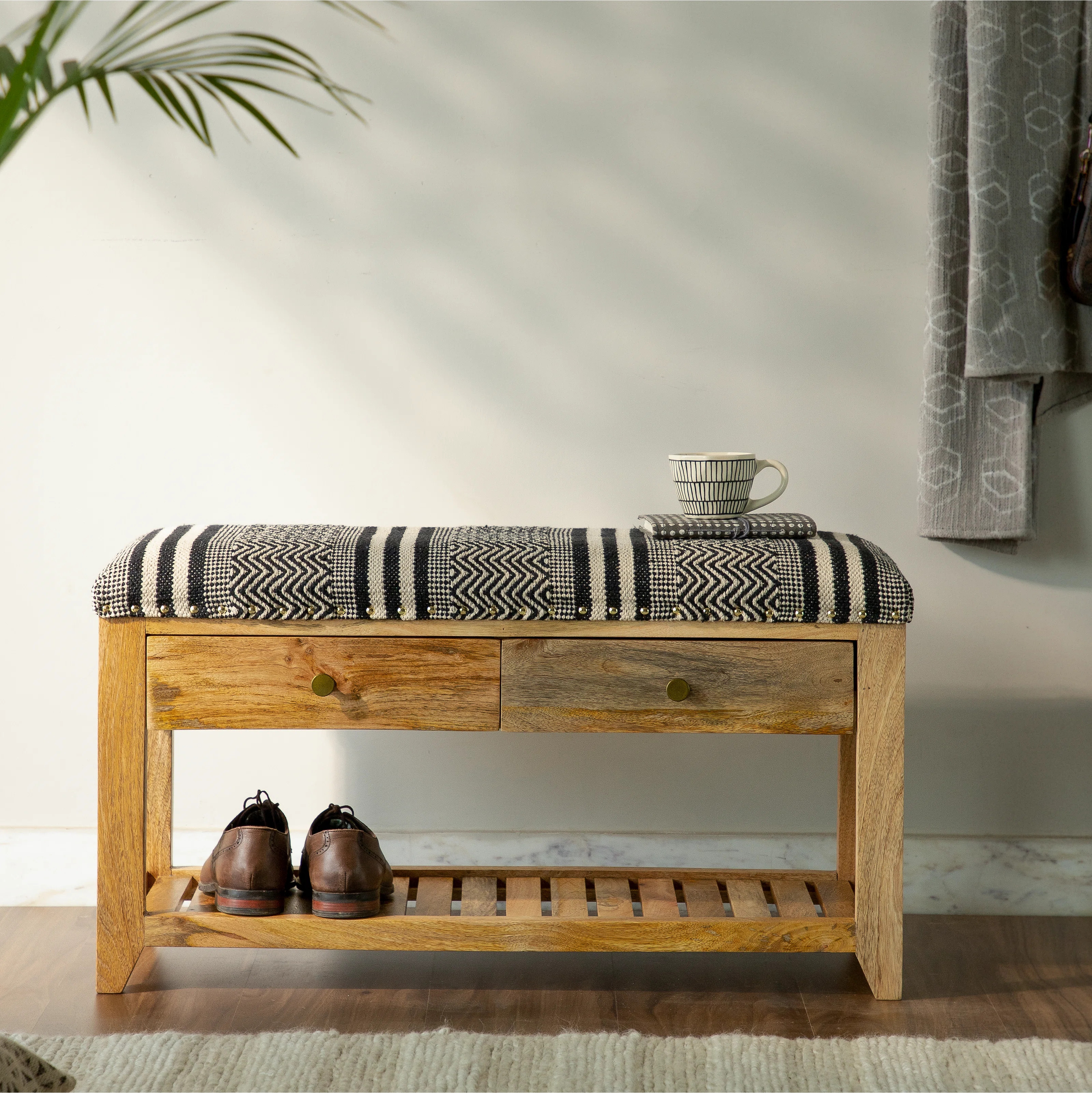Iyaas Cotton Upholstered Storage Bench | Wayfair North America