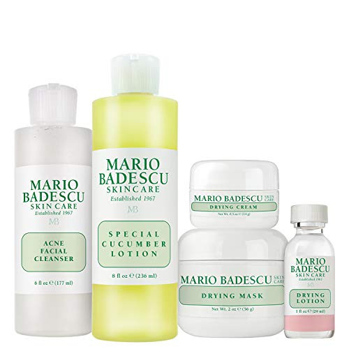 Mario Badescu Acne Control Face Kit with Facial Cleanser, Toner, Mask, Drying Lotion & Cream | Skin Care Set Ideal for Combination, Troubled or Oily Complexion | Amazon (US)