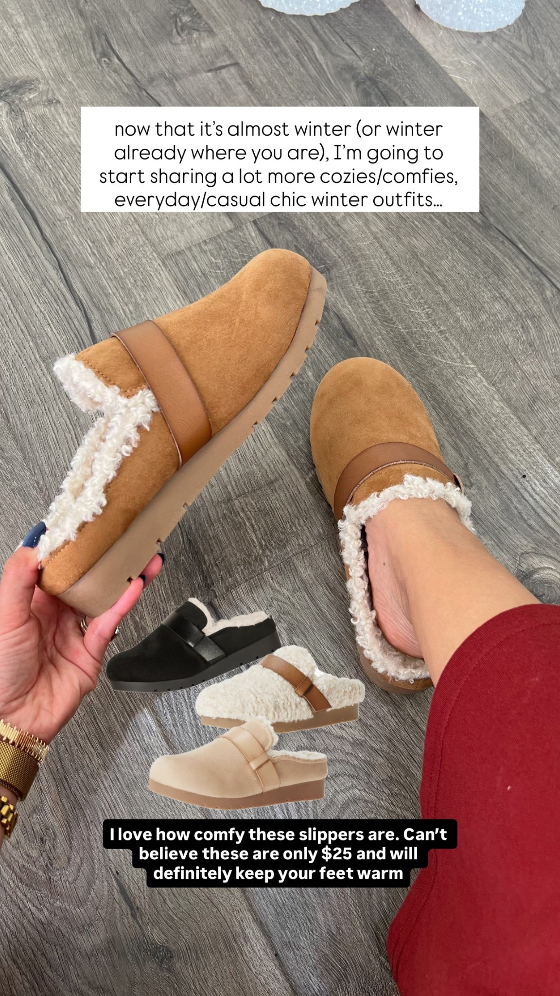 Comfy winter slip ons! Love how comfy and warm these are. Only $25

#LTKSeasonal #LTKFindsUnder50 #LTKHoliday