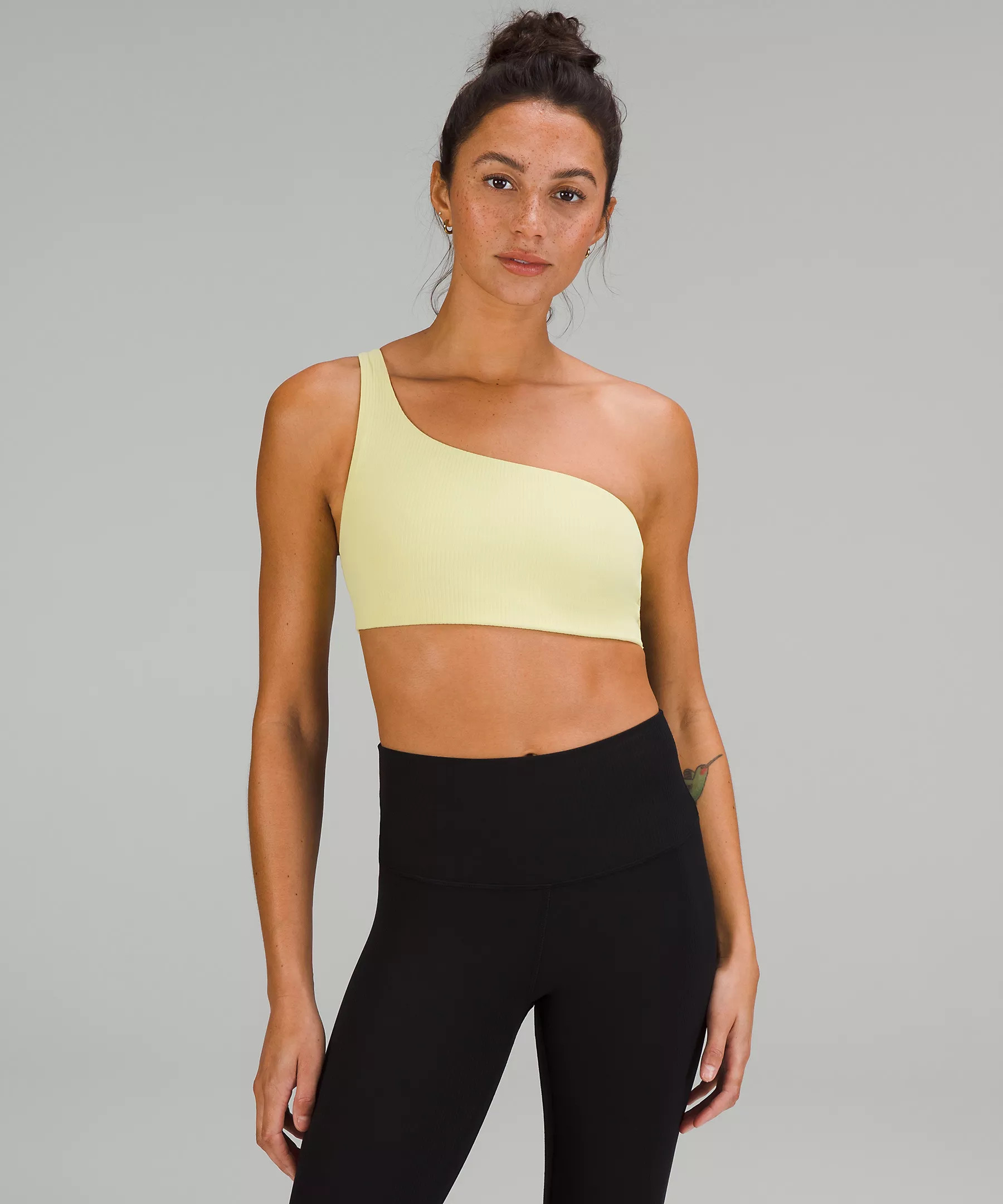 Ribbed Nulu Asymmetrical Yoga Bra | Lululemon (US)