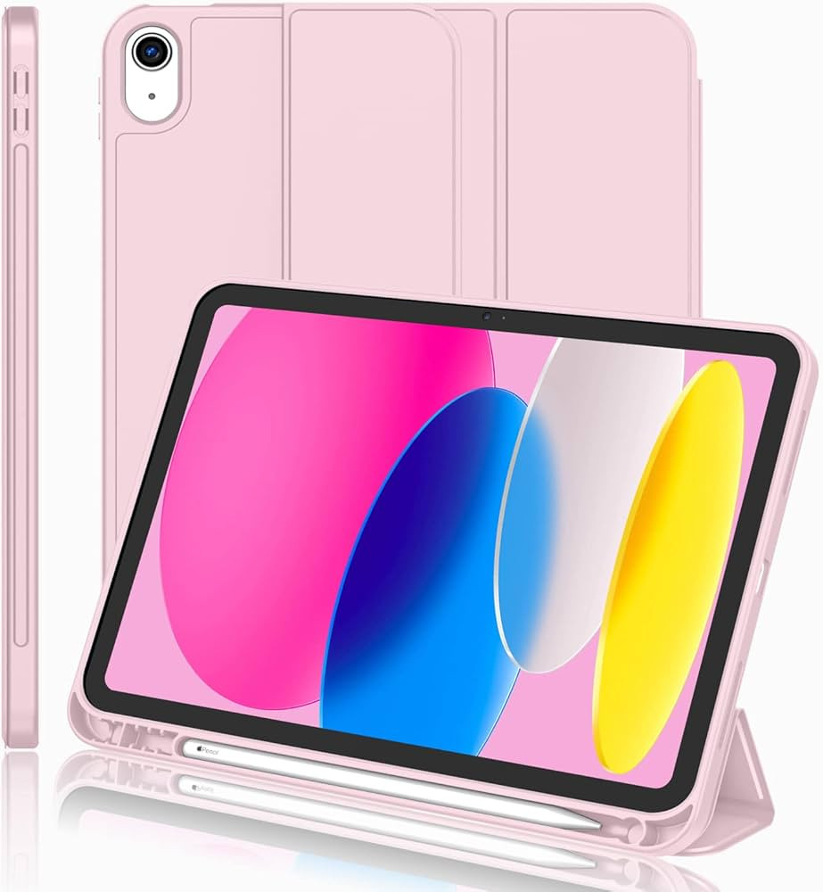 iMieet New iPad 10th Generation Case 2022 10.9 Inch with Pencil Holder, Trifold Stand Smart Case ... | Amazon (US)