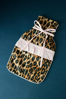 Damson Madder Quilted Leopard Hot Water Bottle Cover | Anthropologie (UK)