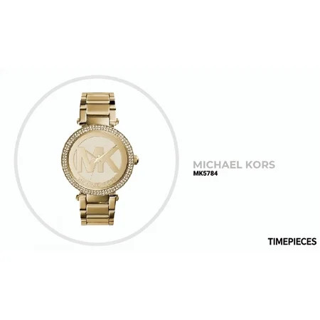 Michael Kors Women s Parker Logo Gold-Tone Metal Watch MK5784 | Walmart (US)