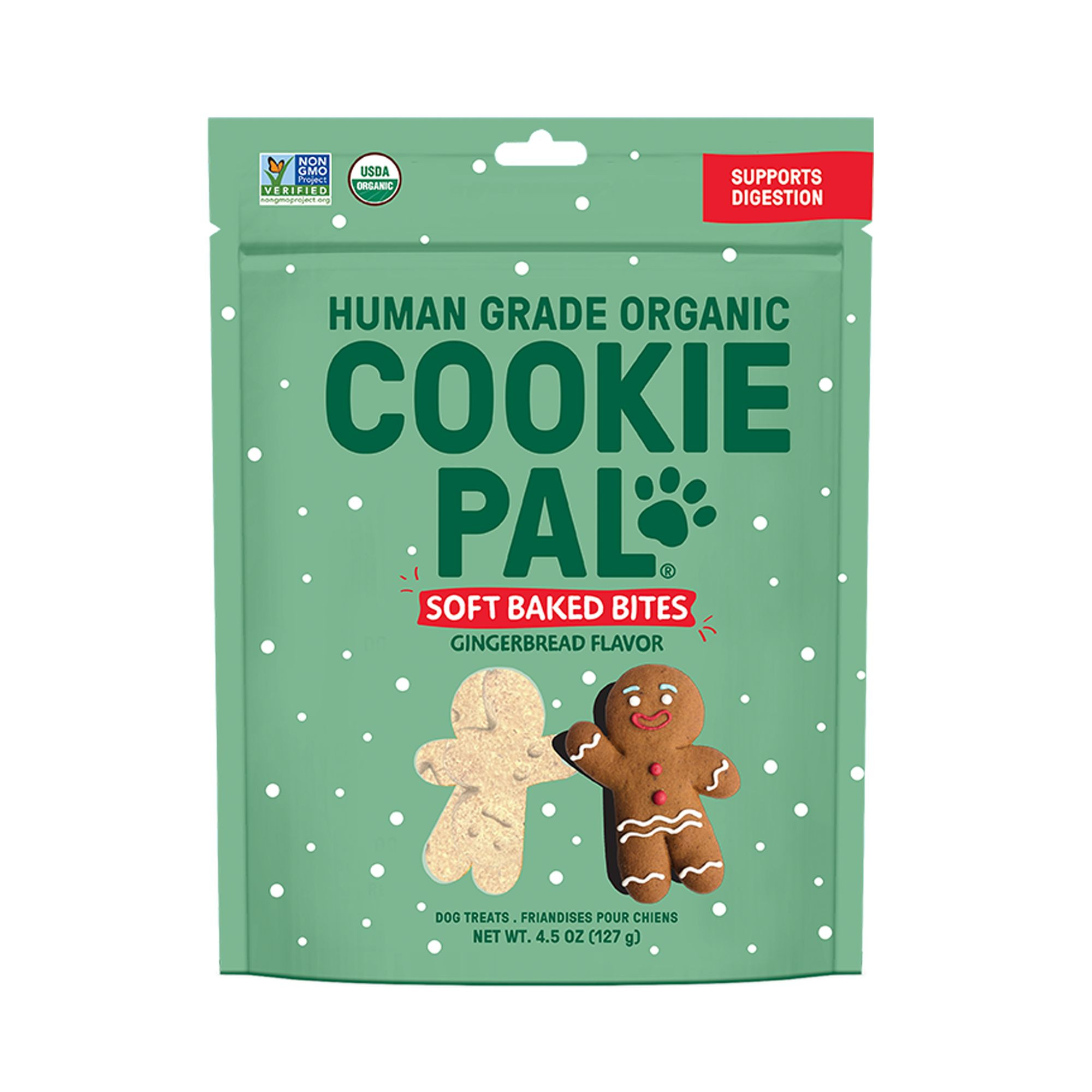 Cookie Pal Gingerbread Soft and Chewy Dog Treats 4.5 OZ | PetSmart