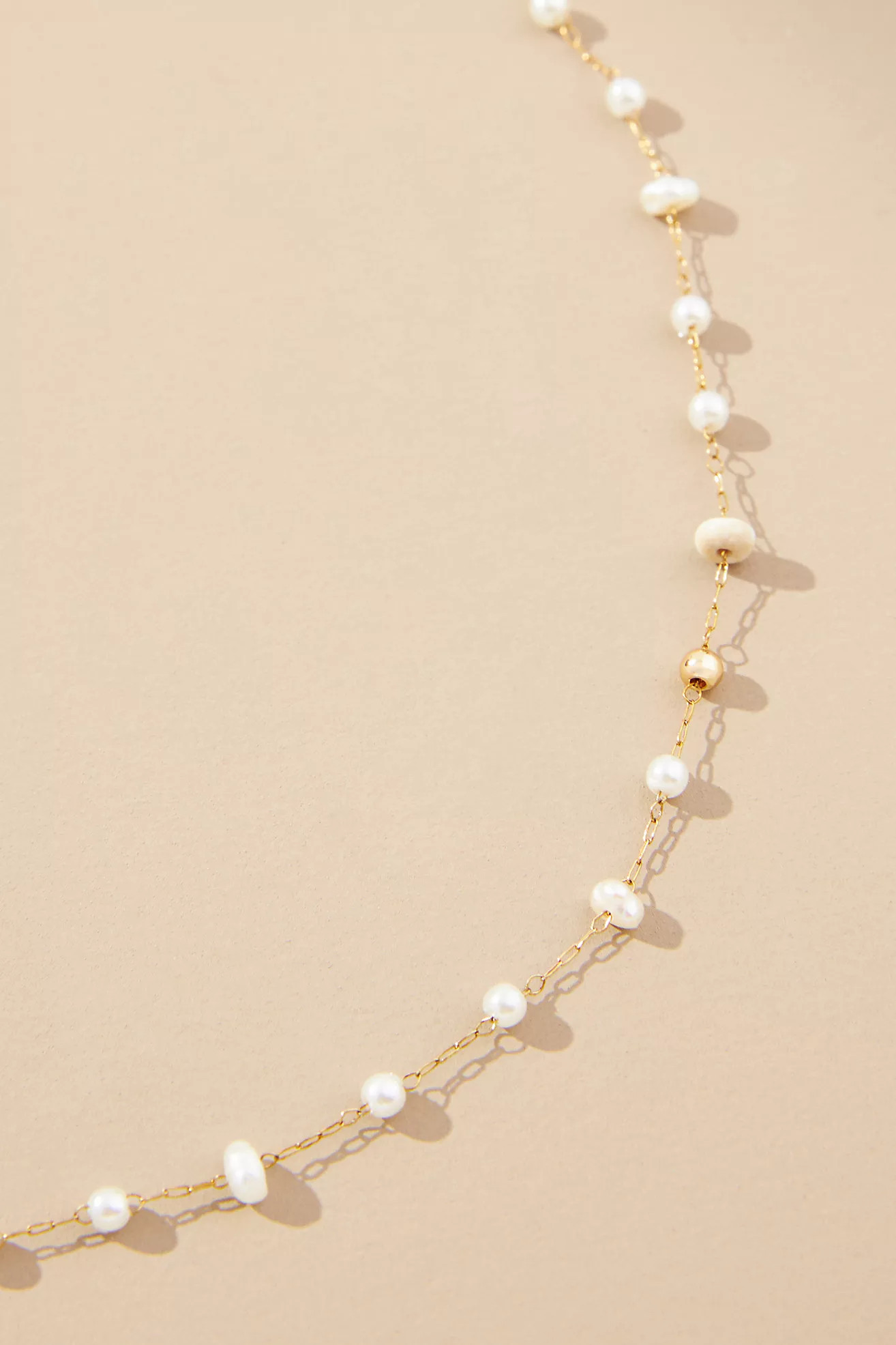 Mixed Bead Dainty Necklace | Anthropologie (US)