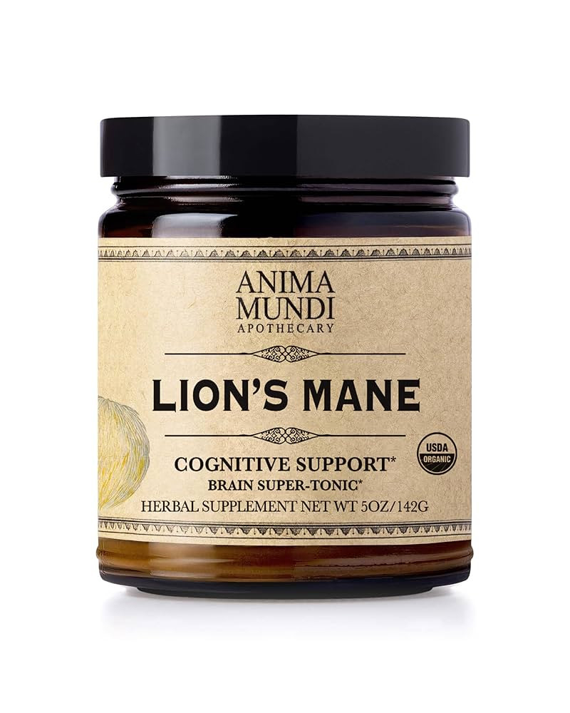 Anima Mundi Apothecary Lions Mane Brain Tuner Mushroom Powder - Organic Lions Mane Extract Powder... | Amazon (US)