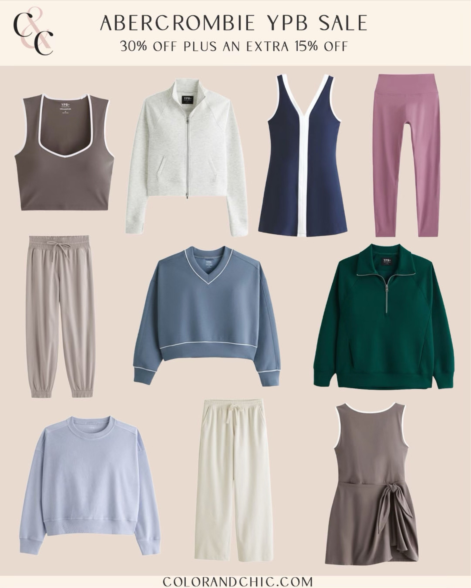 Abercrombie YPB sale with everything 30% off plus an additional 15% off with in app code. Sale ends today! 

#LTKSaleAlert #LTKStyleTip #LTKActive