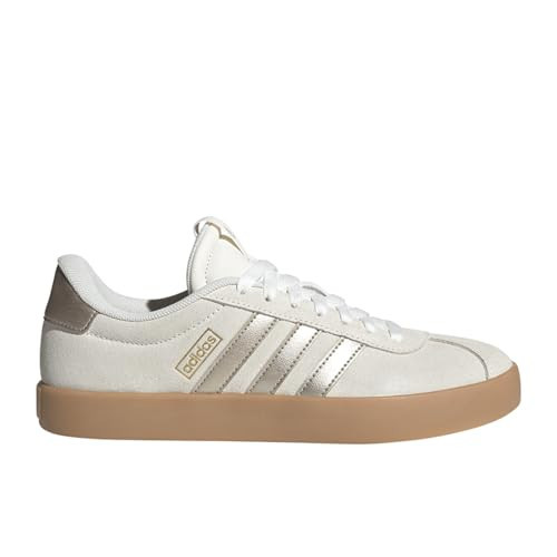 adidas Womens Vl Court 3.0 Lace Up Sneakers Shoes Casual - Off White - Size 9 M | Amazon (US)