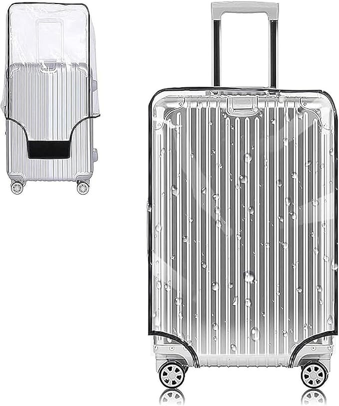 Yotako Clear PVC Suitcase Cover Protectors 24 Inch Luggage Cover for Wheeled Suitcase 24'' | Amazon (US)