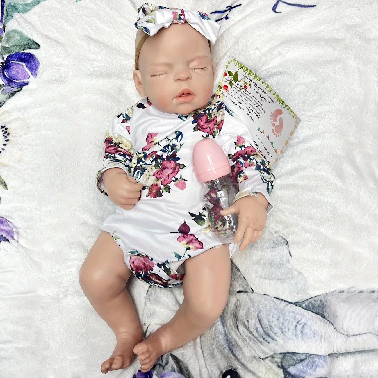 22 Inch 55cm All Silicone Big Sleeping Girl Reborn Dolls Painted Lifelike Full Body Soft Solid Si... | Temu Affiliate Program