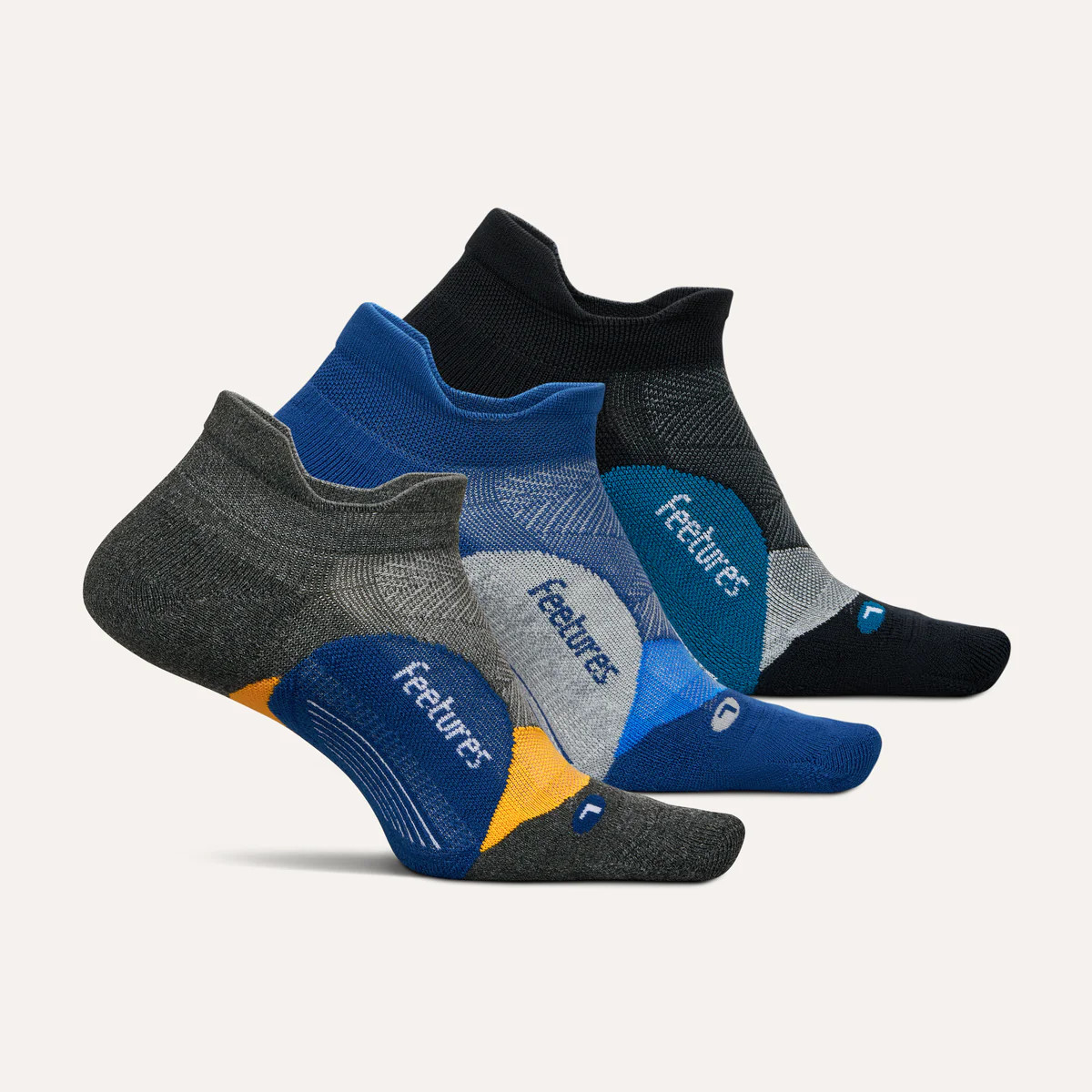 Elite Light Cushion No Show Tab 3 Pack | Feetures | Feetures
