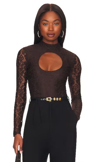 Raelynn Bodysuit in Chocolate Brown | Revolve Clothing (Global)