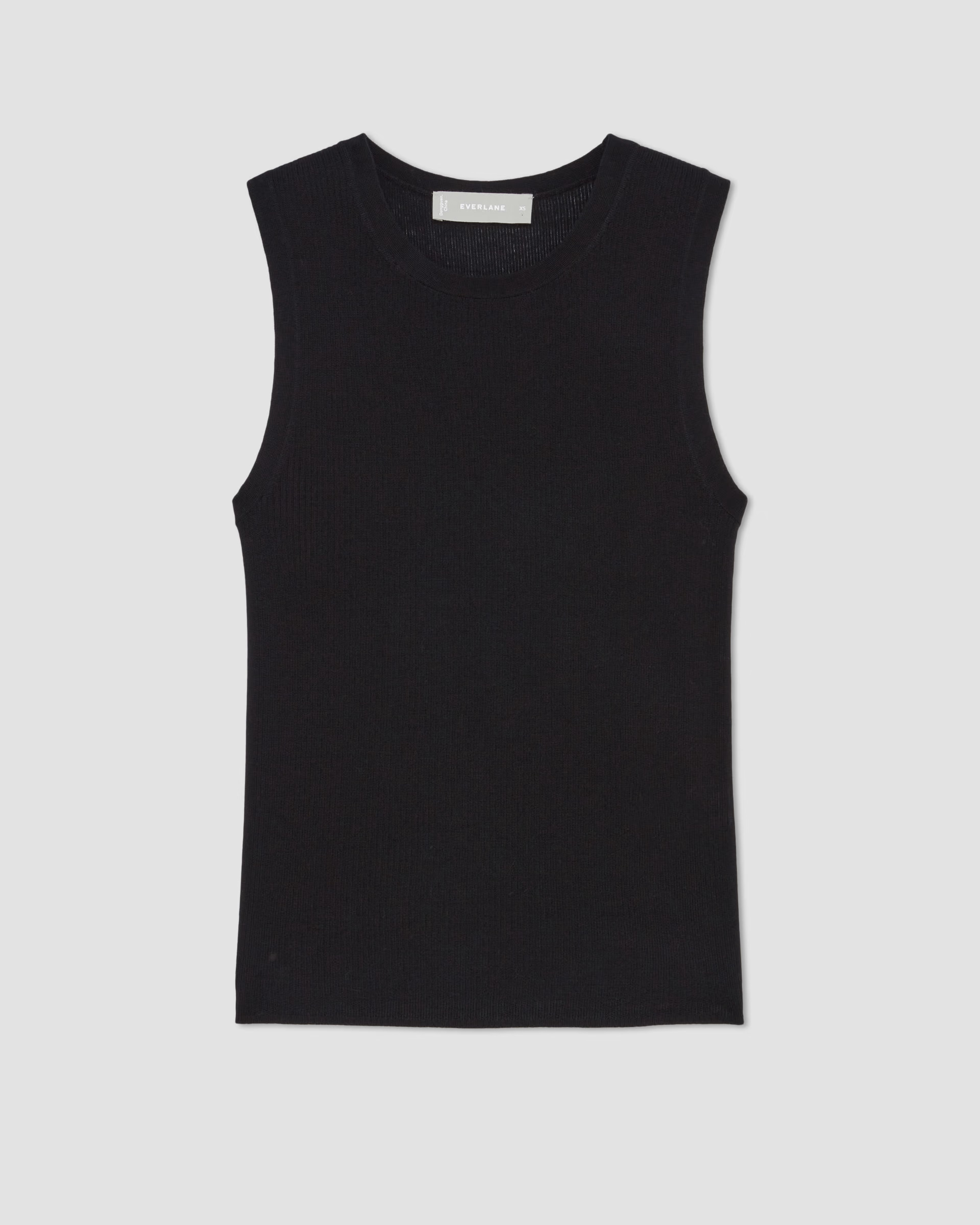 The Ultrafine Merino Ribbed Shell Tank | Everlane